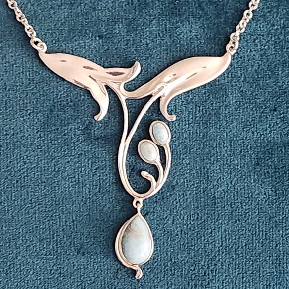 JTV Larimar & Sterling Silver Necklace - Picture 5 of 5